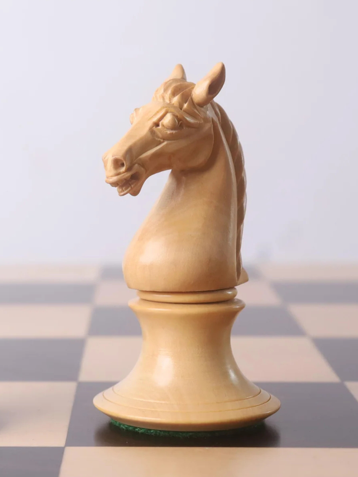 Set di scacchi di lusso Aristocrat Series 4,3" - pezzi in legno di ebano e bosso con scacchiera e scatola