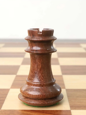 4.2" Supreme Luxury Golden Rosewood Weighted Chess Pieces