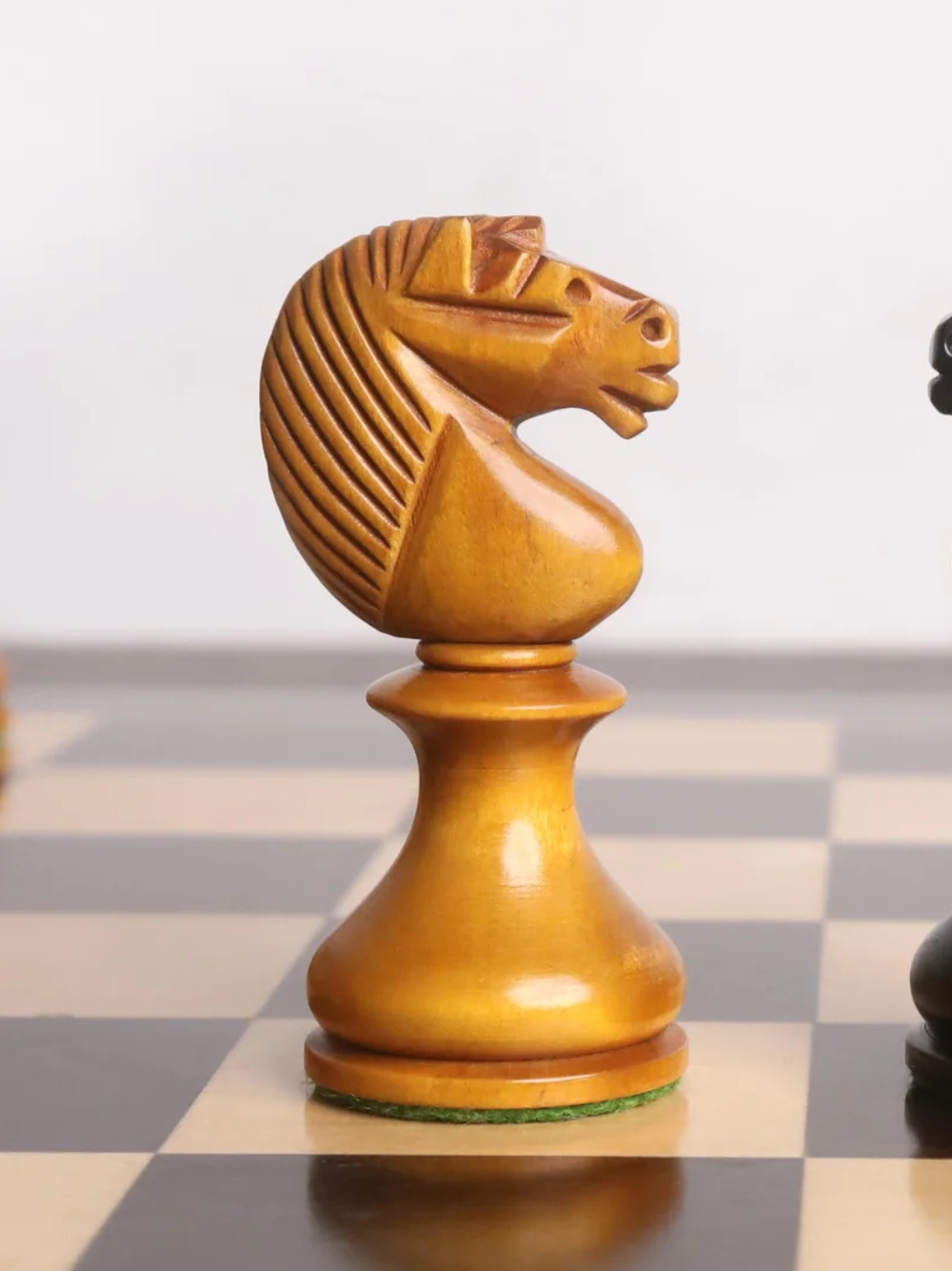 3,6" Englisches Dublin-Musterset - Antike Buchsbaumstücke, Brett und Schachtel