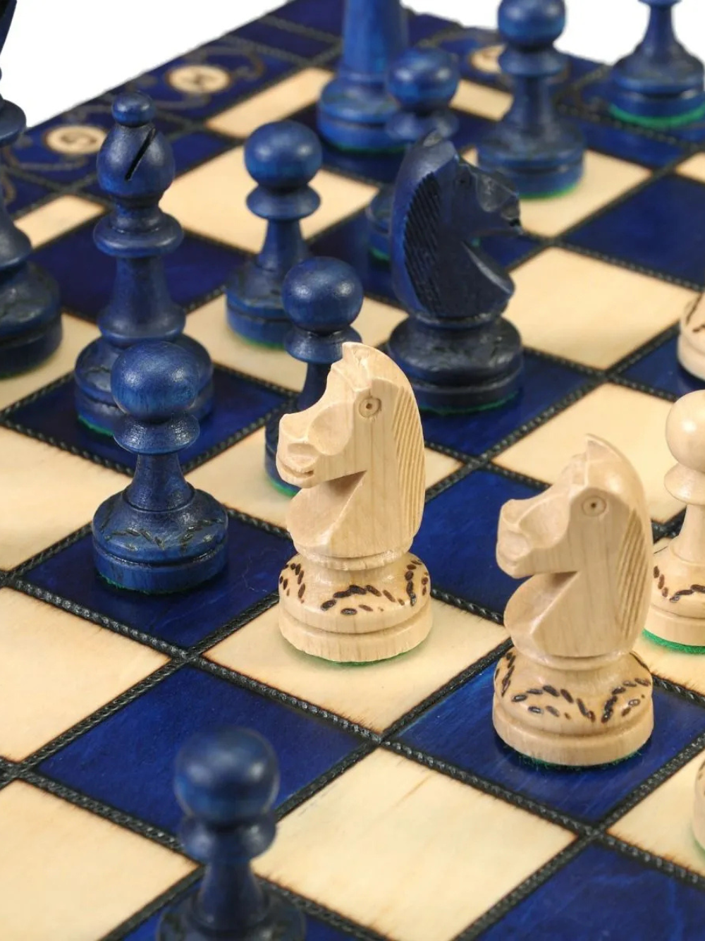 Das blaue Senator-Schachspiel