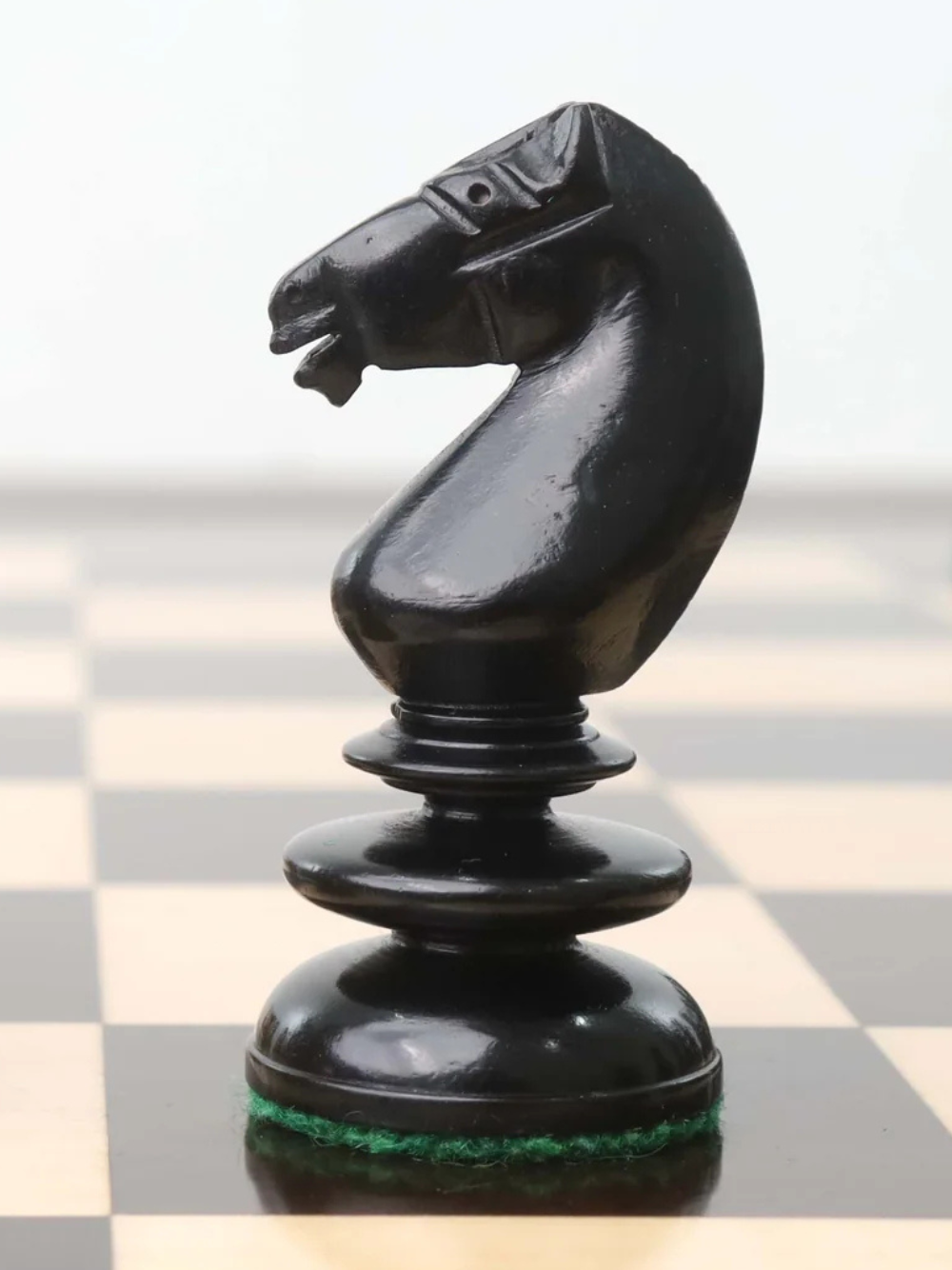 3.3" St. John Pre-Staunton Ebony Wood &amp; Antique Calvert Chess Pieces