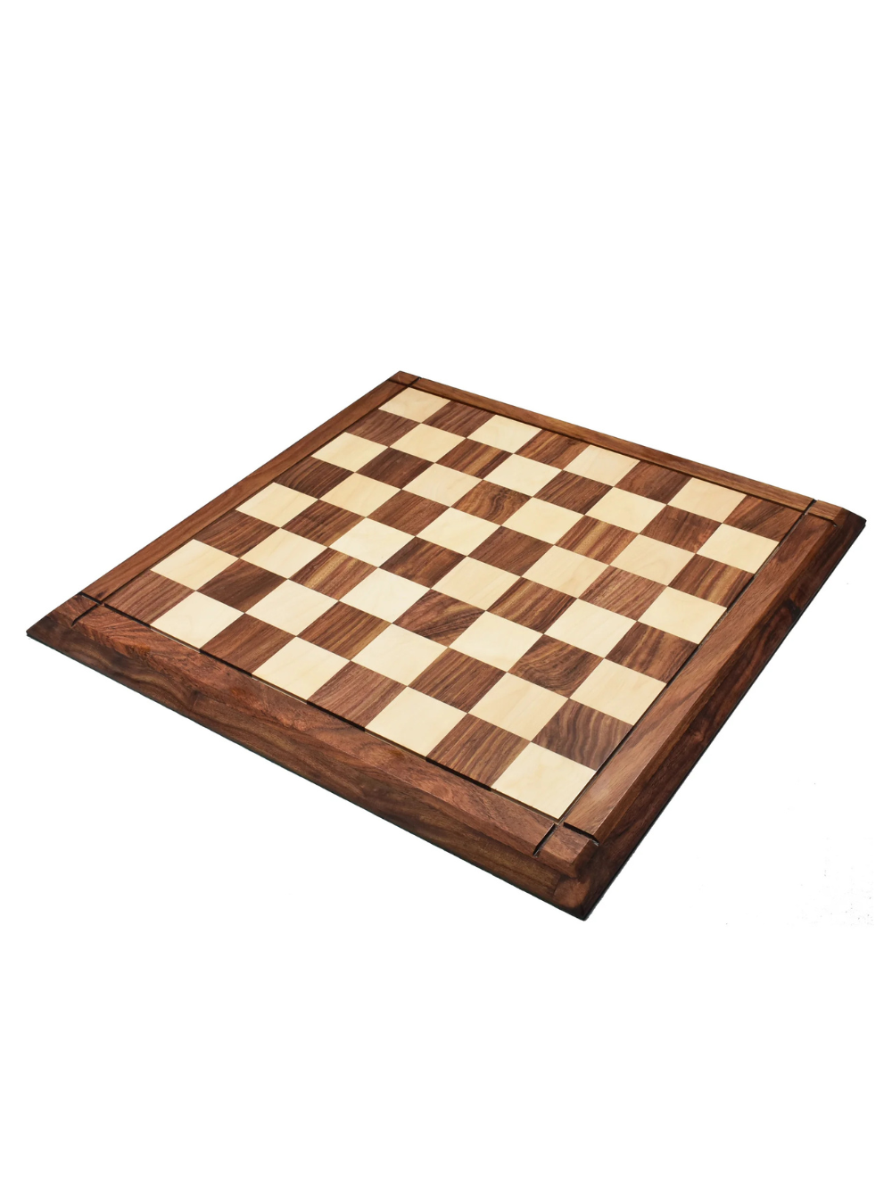 4" Leningrad Staunton Chess Set - Pieces in Golden Rosewood with Board and Box