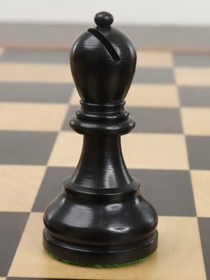 Staunton-Schachfiguren der Reykjavik-Serie – gewichteter Buchsbaum – 3,8 Zoll König