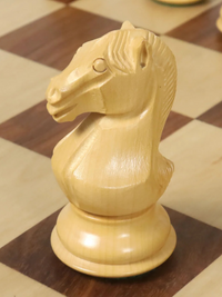 Pièces d'échecs Staunton de la série Majestic de 4 pouces, doublement lestées, en palissandre doré 