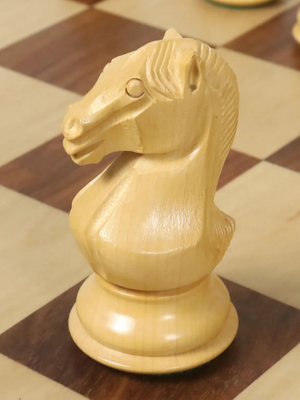 4" Majestic Series Staunton Chess Set - Chess Pieces Only - Double Weighted Golden Rosewood