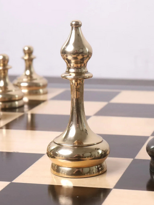 3.7" Splendor Series Brass Metal Luxury Pieces Gold & Metallic Grey