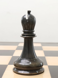 Jeu d'échecs de luxe en laiton Jacques Staunton 1849 (4,5 pouces) - Pièces uniquement - Argent et gris - Reines supplémentaires