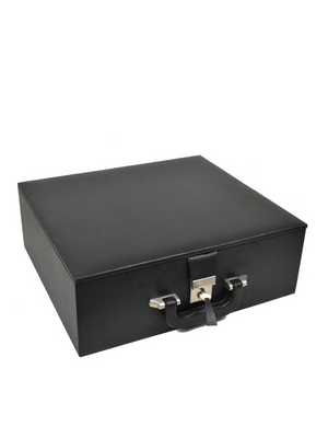 Dragon Luxury Staunton Chess Set - Ebony Pieces with Board & Box