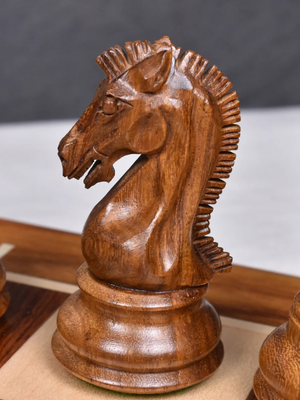 3.9" Craftsman Knight Staunton Chess Pieces Double Weighted