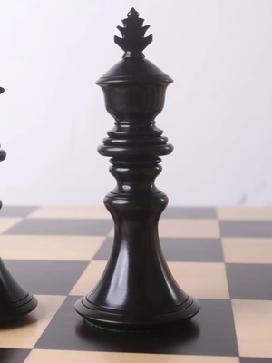 4.3" Aristocrat Series Luxury Staunton Chess Set - Ebony Wood & Boxwood Pieces with Board & Box