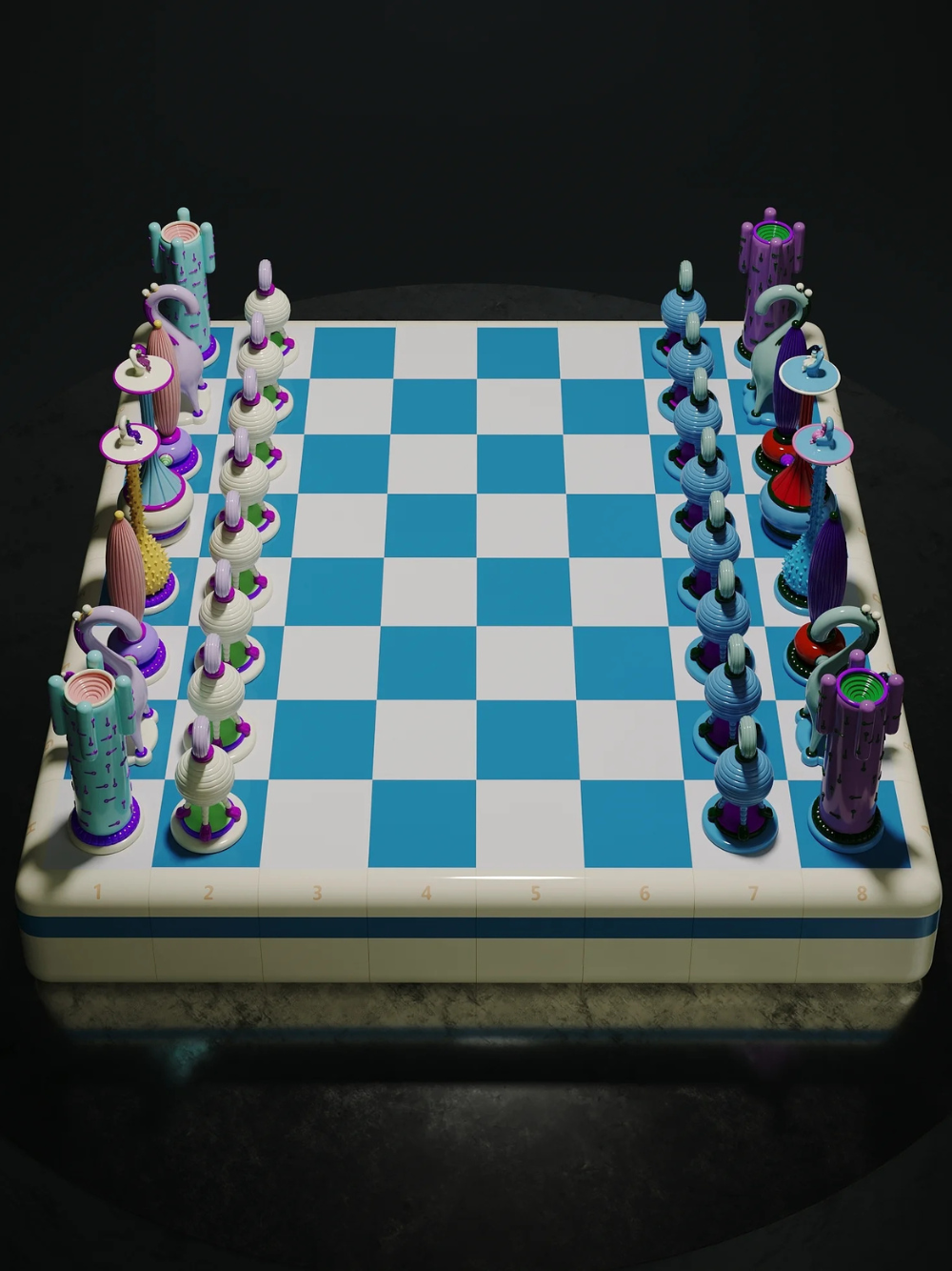 Another Kingdom: Light Stage Chess Set