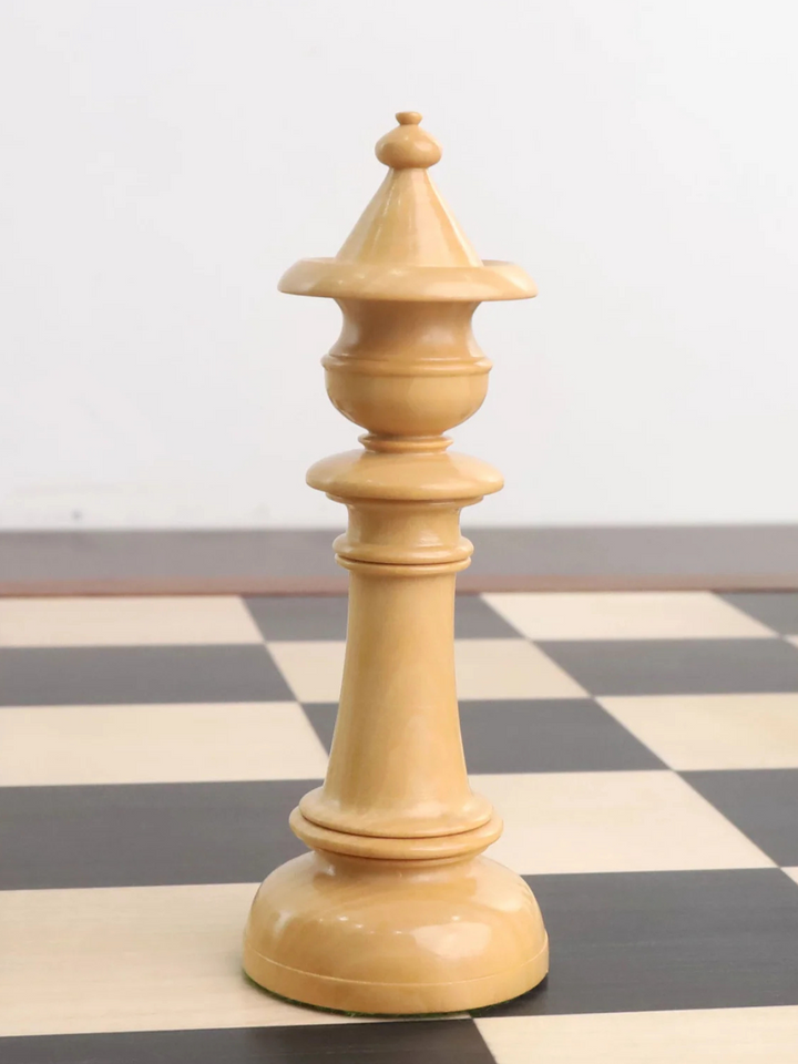 Set di Pezzi di Scacchi Pre-Staunton Nordici di Edimburgo 4" - Solo Pezzi in Legno di Ebano