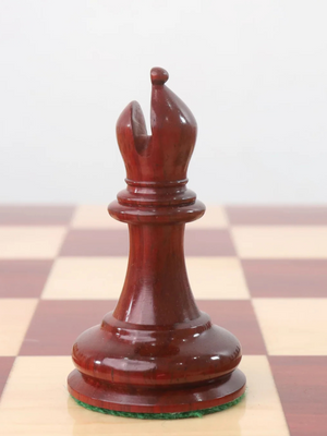 1849 Jacques Cook Staunton Collectors Chess Pieces - Bud Rosewood - 3.75"