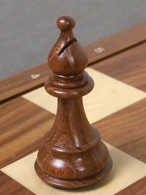 4" Majestic Series Staunton Chess Set - Chess Pieces Only - Double Weighted Golden Rosewood