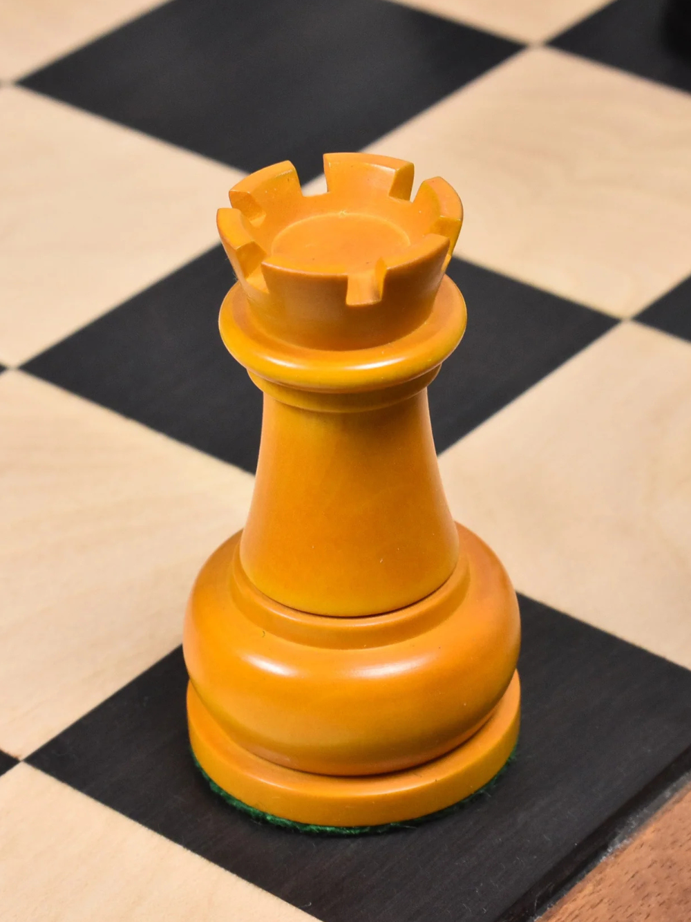 1960's Soviet Championship Tal Chess Pieces Antiqued Boxwood- 4" King