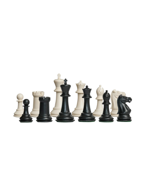The Marshall Series Plastic Chess Pieces - 3.75" King