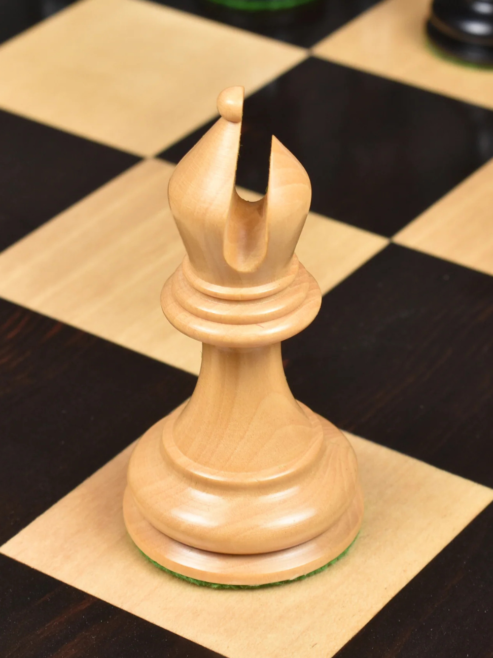 Repro 2016 Sinquefield Staunton Ebony Wood Chess Pieces - Triple Weight