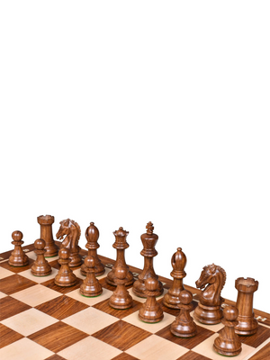 3.9" Craftsman Knight Staunton Chess Pieces Double Weighted