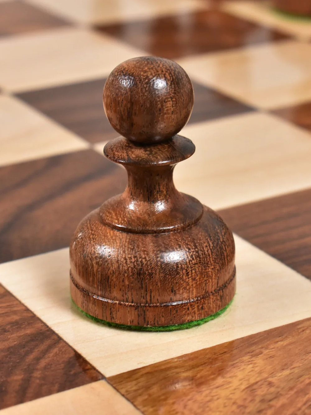 3.1" Library Chess Set - Staunton Pieces with Board and Box- Golden Rosewood