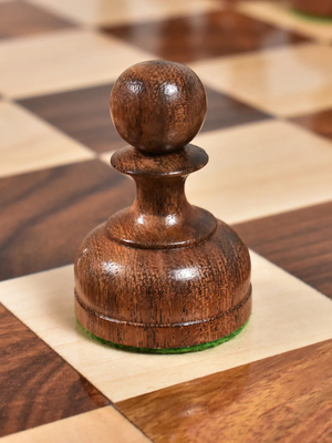 3.1" Library Chess Set - Staunton Pieces with Board & Box