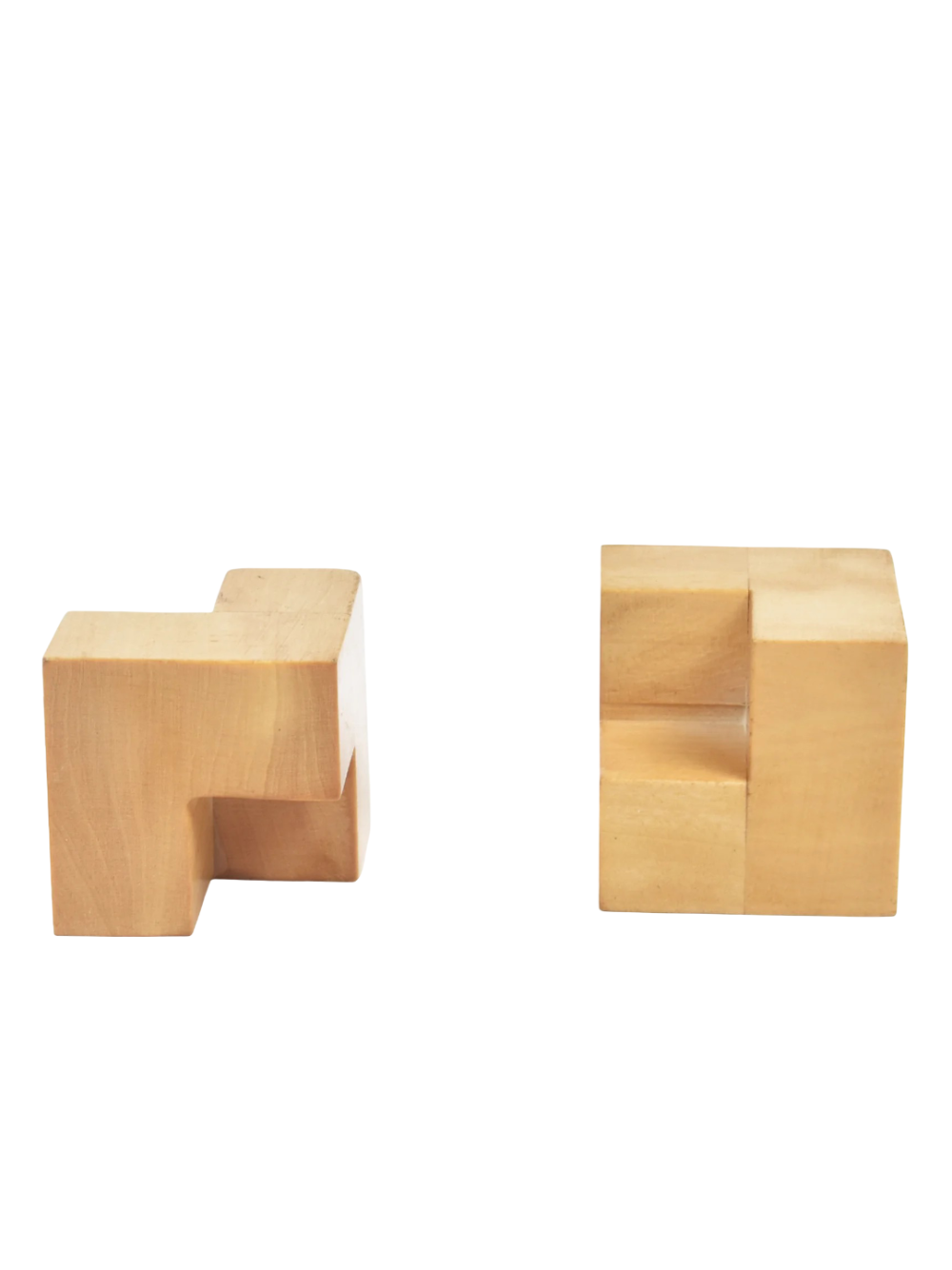 Reproduced 1923 Bauhaus Ebonised Boxwood Abstract Chess Pieces - 2" King