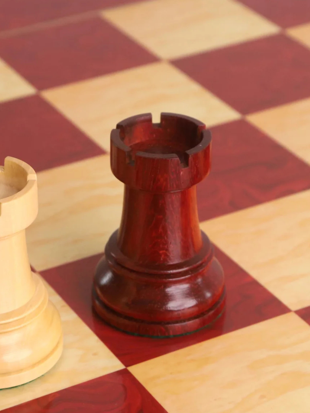 1950s' Fischer Dubrovnik Chess Pieces Only Set - Bud Rosewood & Boxwood - 3.8 " King