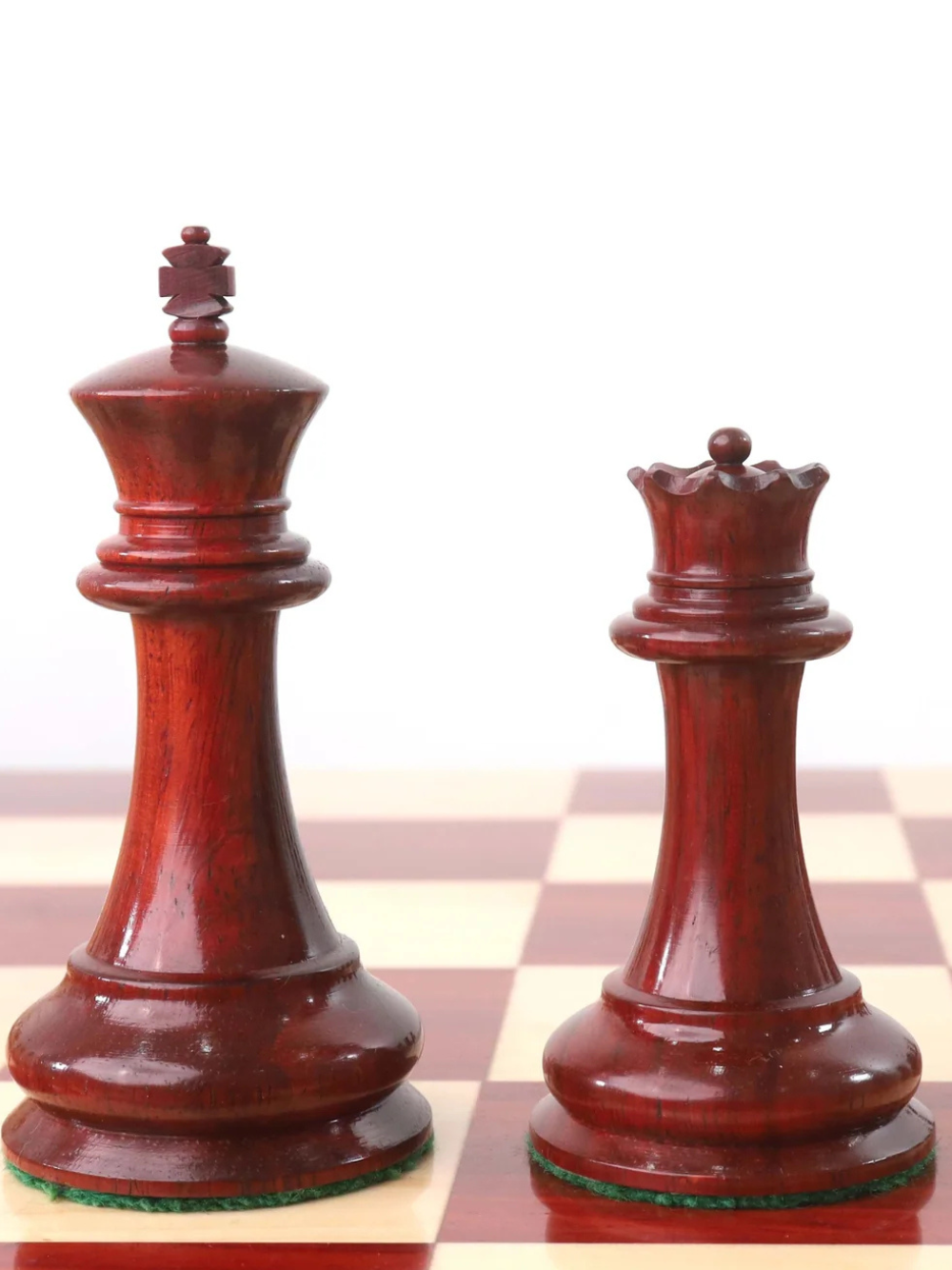 1849 Jacques Cook Staunton Collectors Chess Pieces - Bud Rosewood - 3.75"