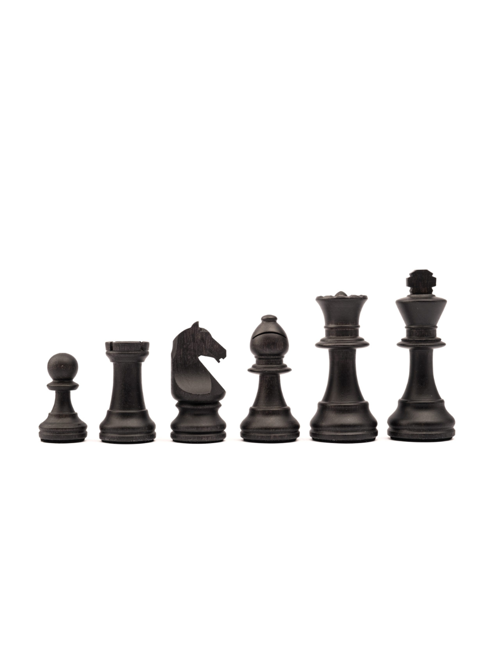 Staunton Europa nº3 chess weighted pieces – BLACK