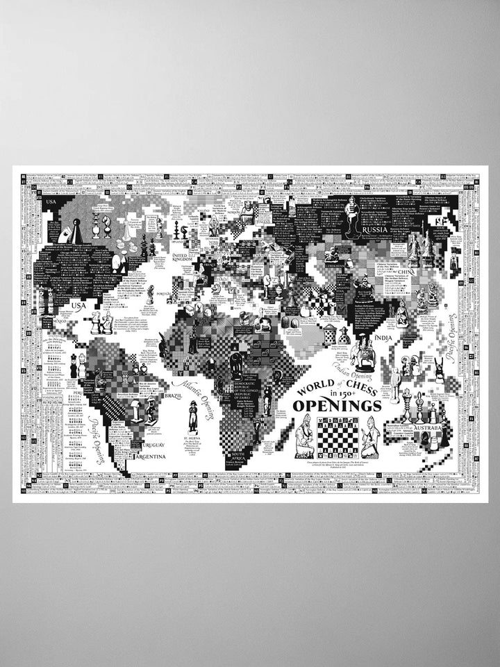 El mapa ajedrecístico del mundo