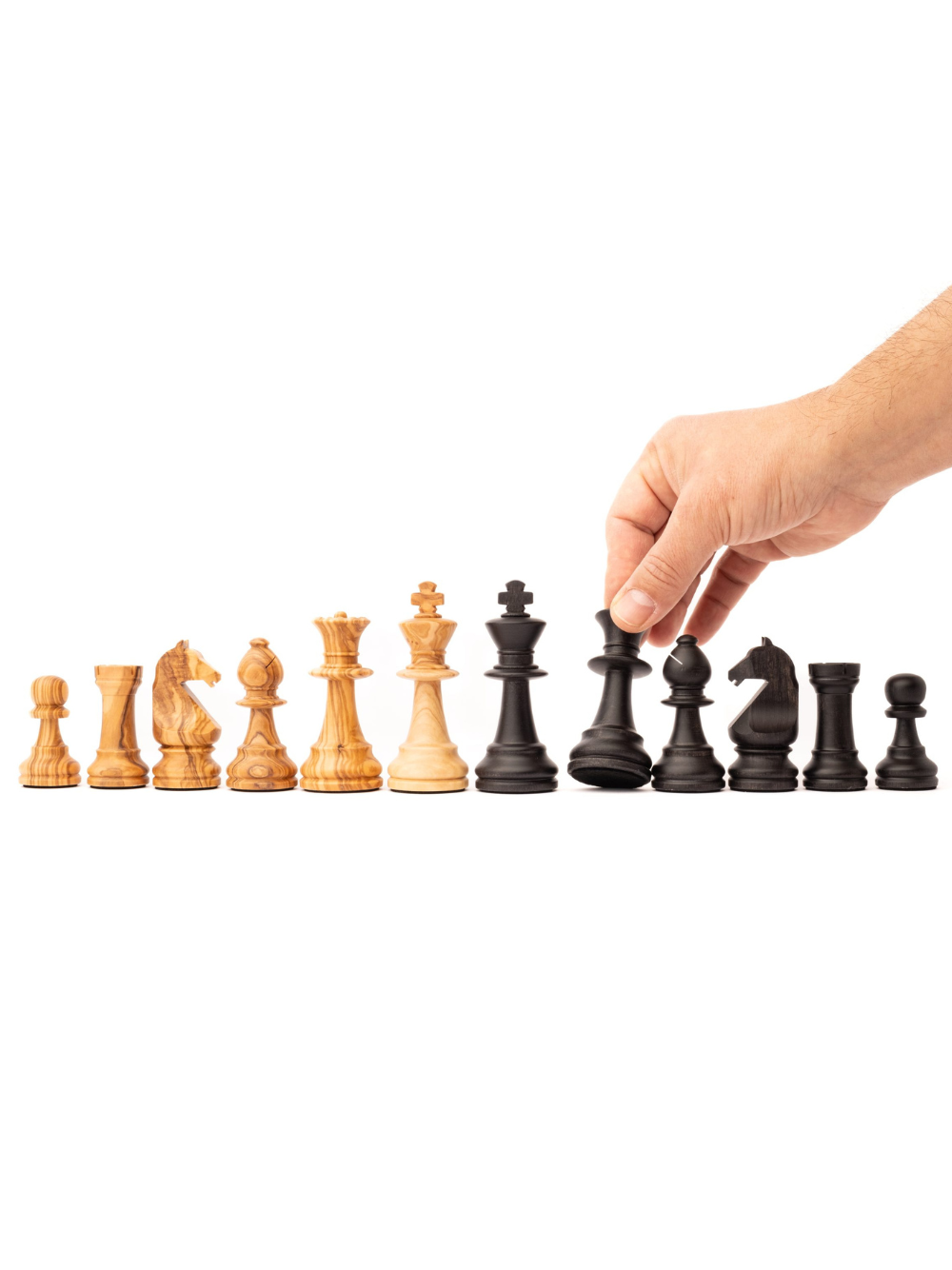 Olivewood Staunton Europa №6 Chess Pieces