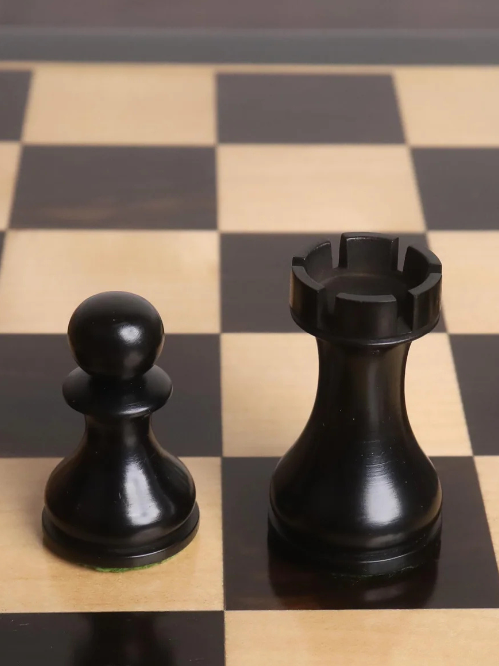 3,6" Englisches Dublin-Musterset - Antike Buchsbaumstücke, Brett und Schachtel