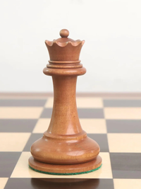 Jeu d'échecs Cooke type Staunton 1850 - Pièces en bois d'ébène et buis vieilli avec plateau et boîte