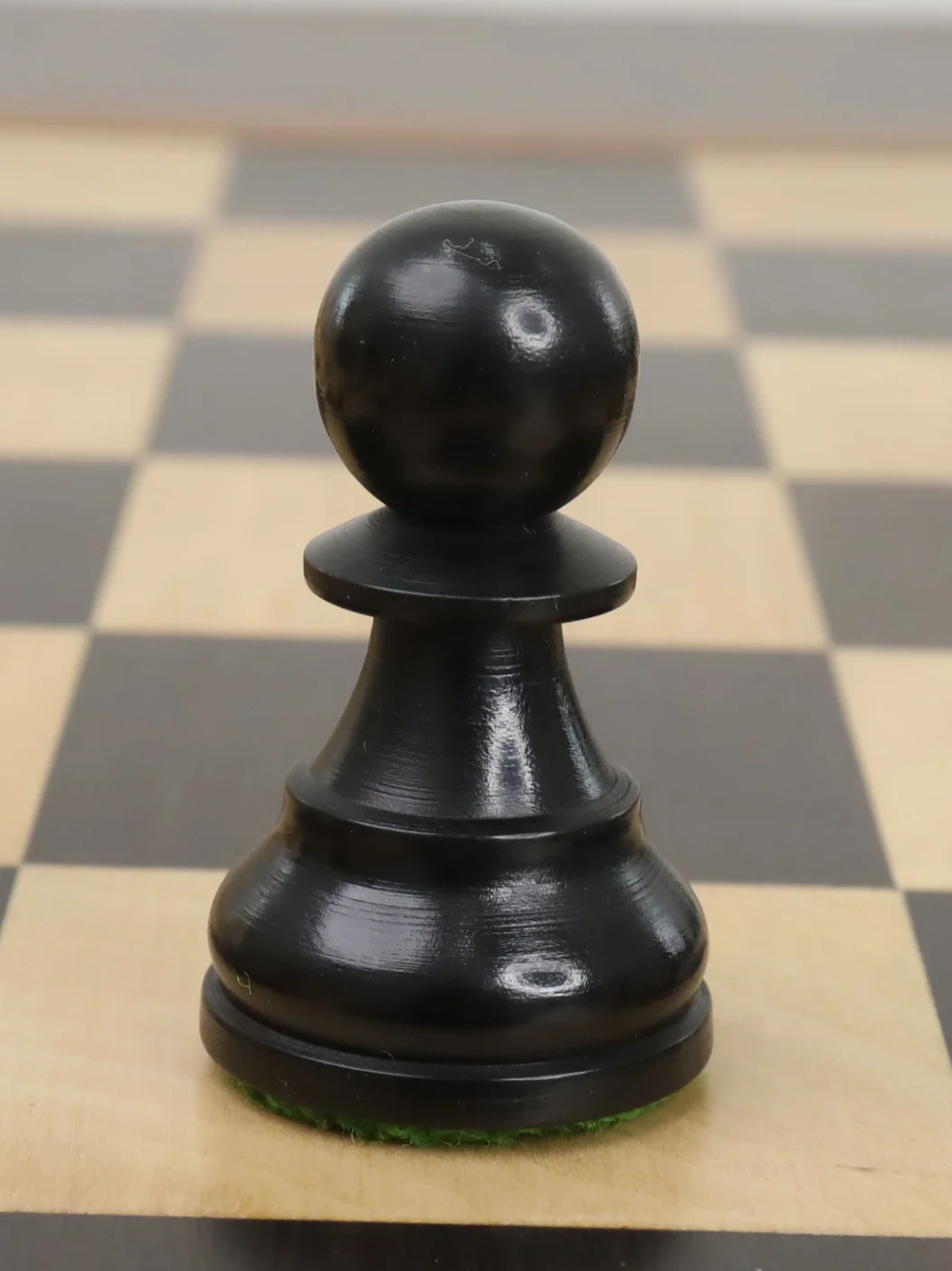 Staunton-Schachfiguren der Reykjavik-Serie – gewichteter Buchsbaum – 3,8 Zoll König