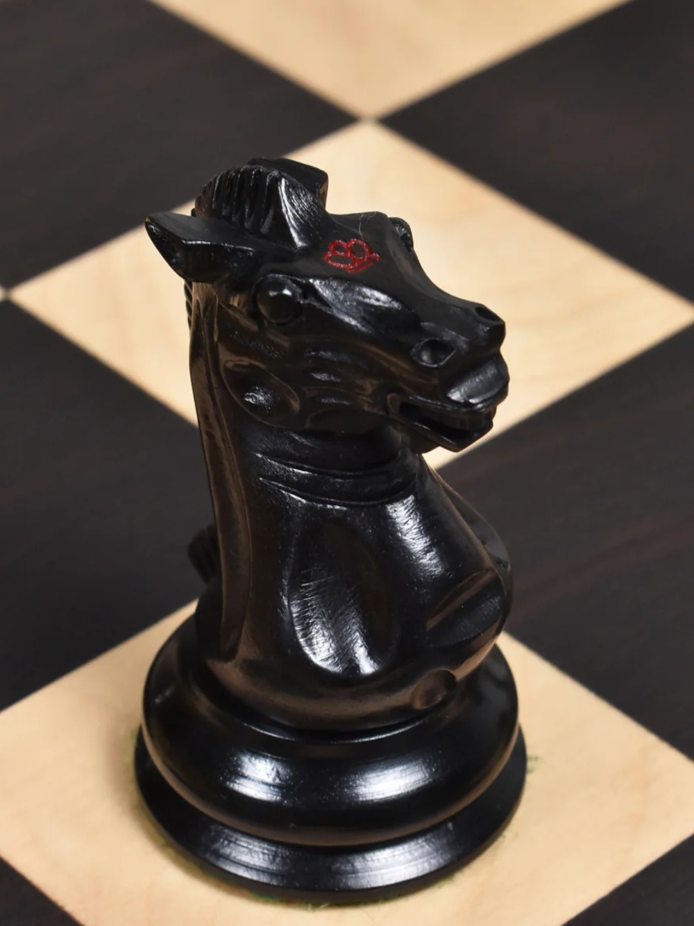 1849 Jacques Cook Staunton Collectors Chess Pieces - Ebony Wood - 3.75"
