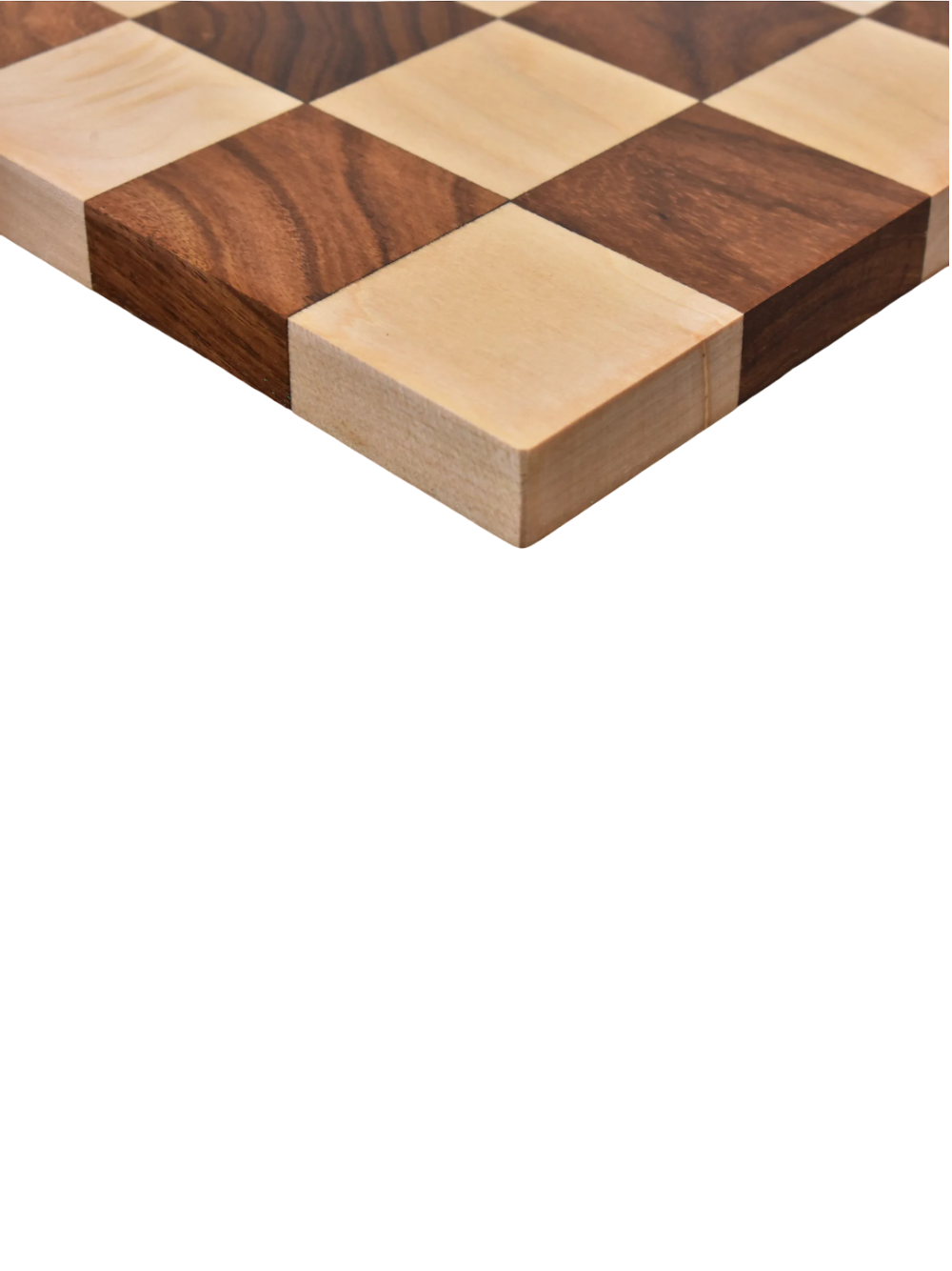 3.4" Minimalist Tower Series Weighted Chess Set - Golden Rosewood Pieces, Board & Box