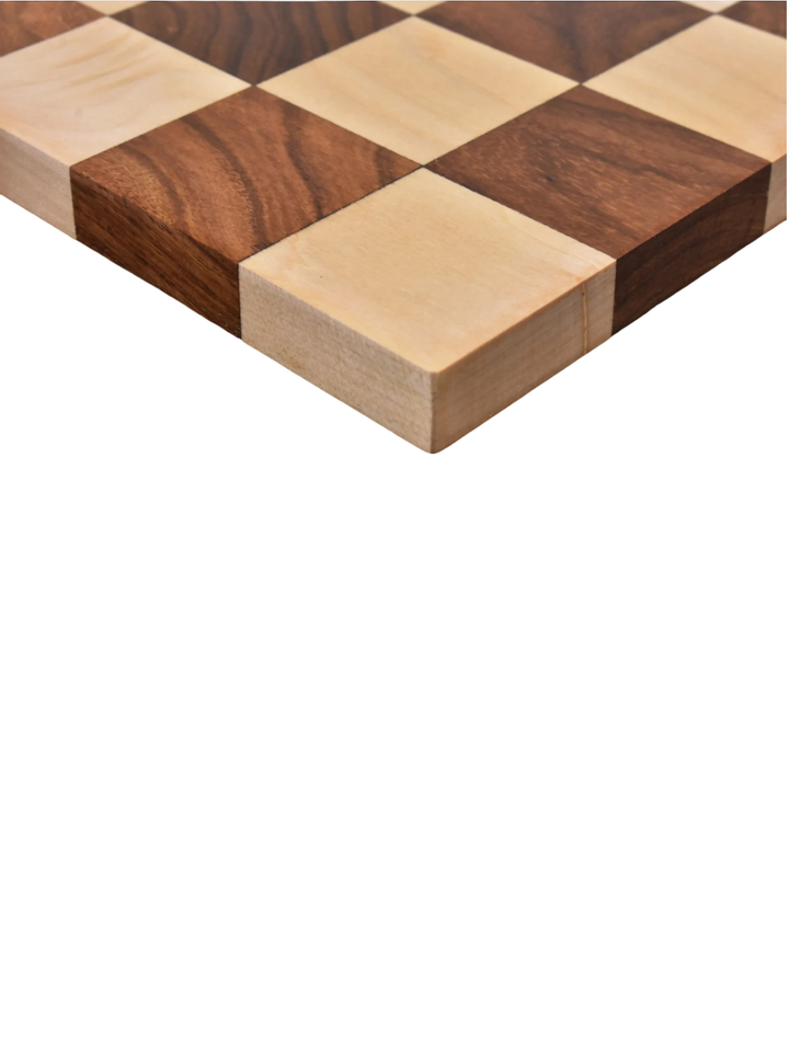 Set di scacchi ponderato Minimalist Tower Series 3,4" - pezzi in palissandro dorato, scacchiera e scatola