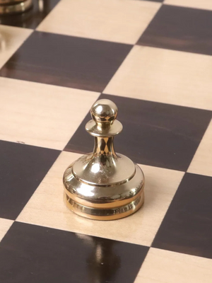 3.7" Splendor Series Brass Metal Luxury Pieces Gold & Metallic Grey