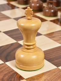 3.1" Library Chess Set - Staunton Pieces with Board and Box- Golden Rosewood