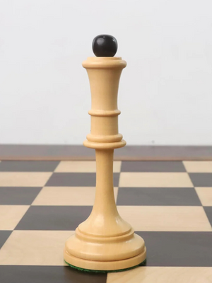 Averbakh Soviet Russian Chess Pieces - Double Weighted Boxwood - 4.8" King