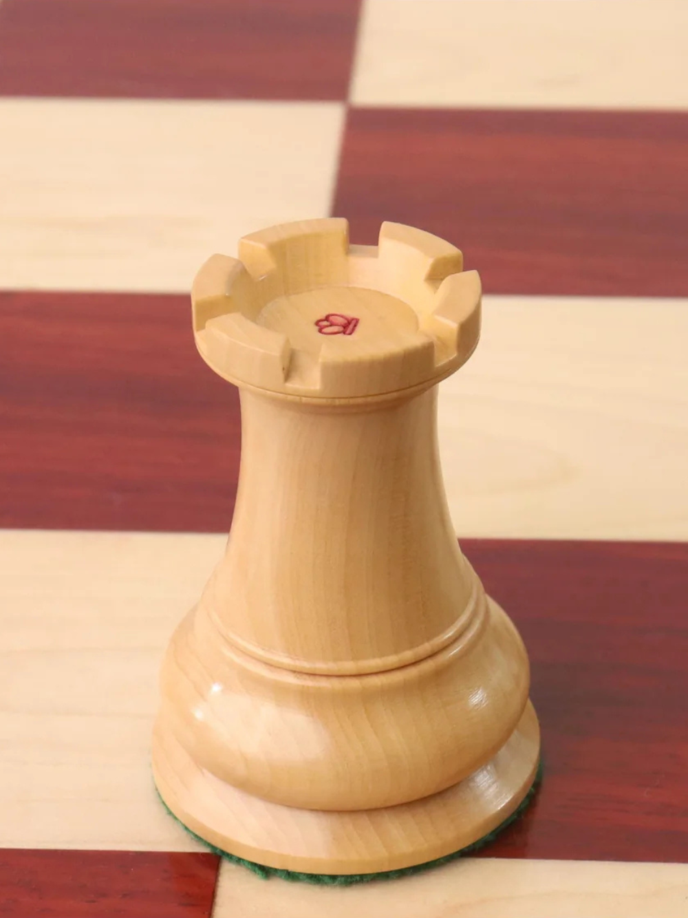 1849 Jacques Cook Staunton Collectors Chess Pieces - Bud Rosewood - 3.75"