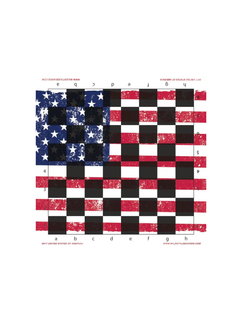 United States of America - Full Color Vinyl Chess Board
