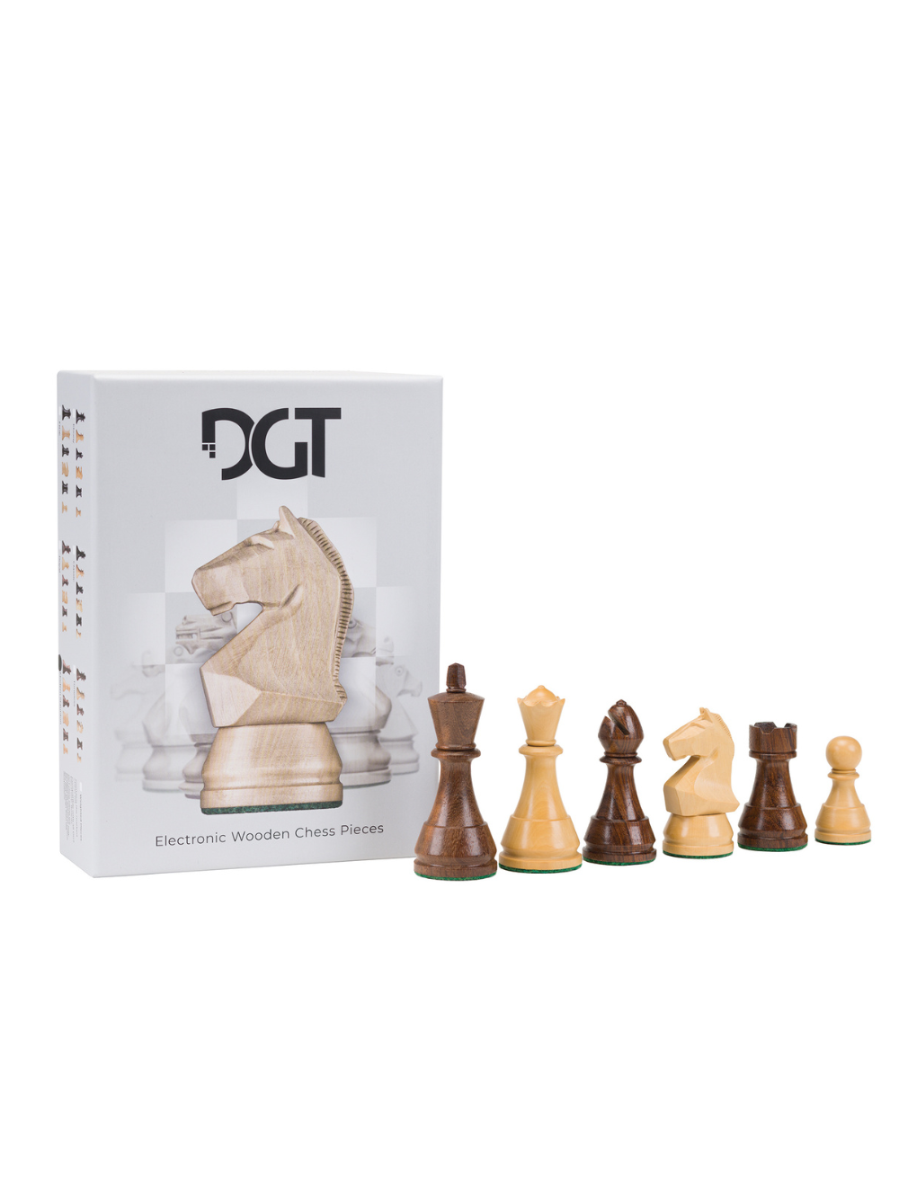 Pezzi di Scacchi Moderni in Legno DGT