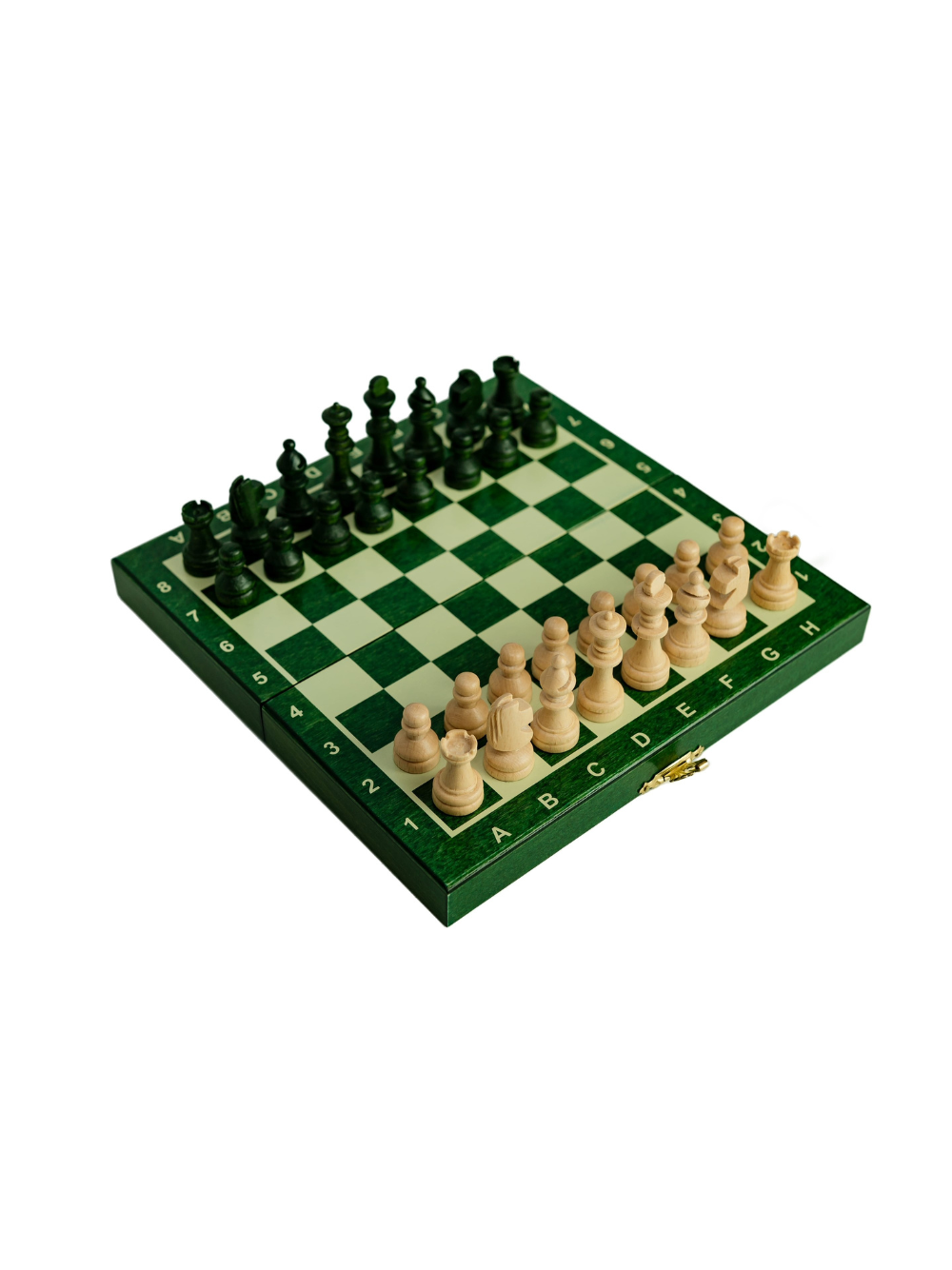 Mini jeu d'échecs scolaire vert