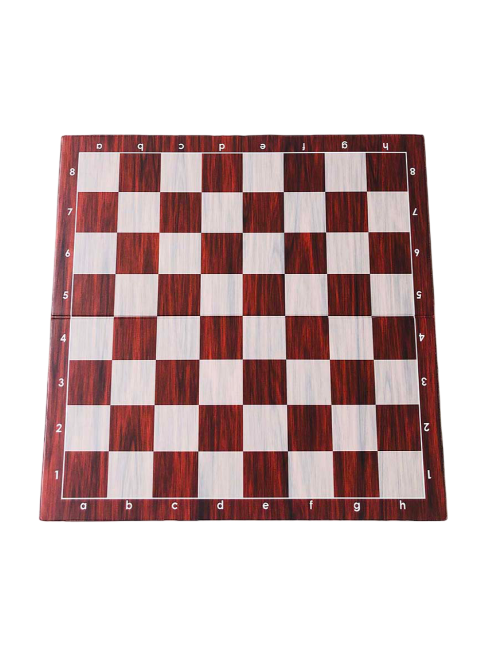 Plastic folding chessboard No. 6 (57 mm field) - Wood imitation