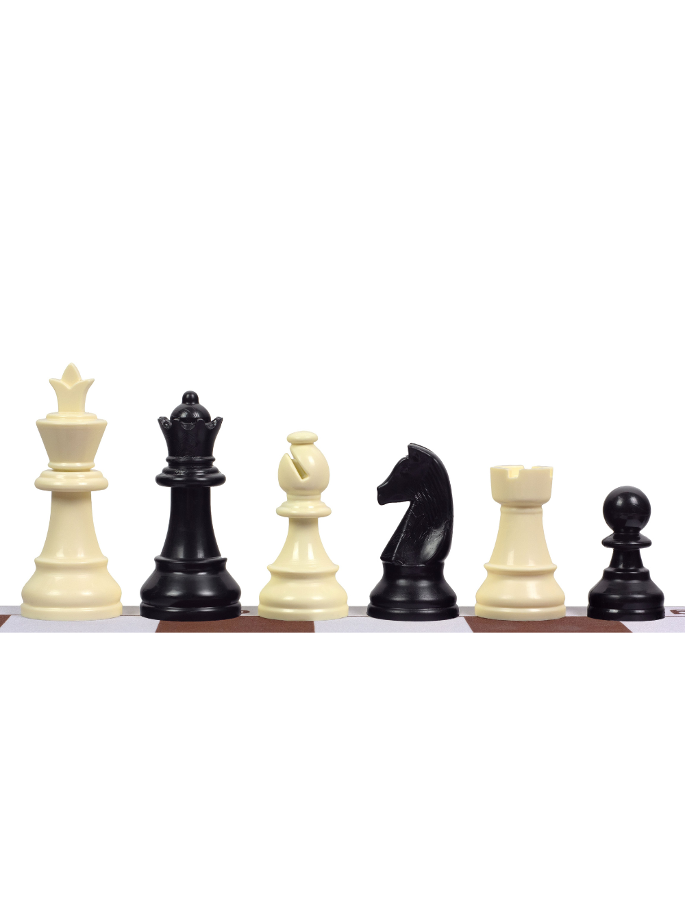 95 mm Staunton-Schachfiguren aus Kunststoff