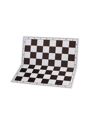 43cm White & Black Plastic Chess Board
