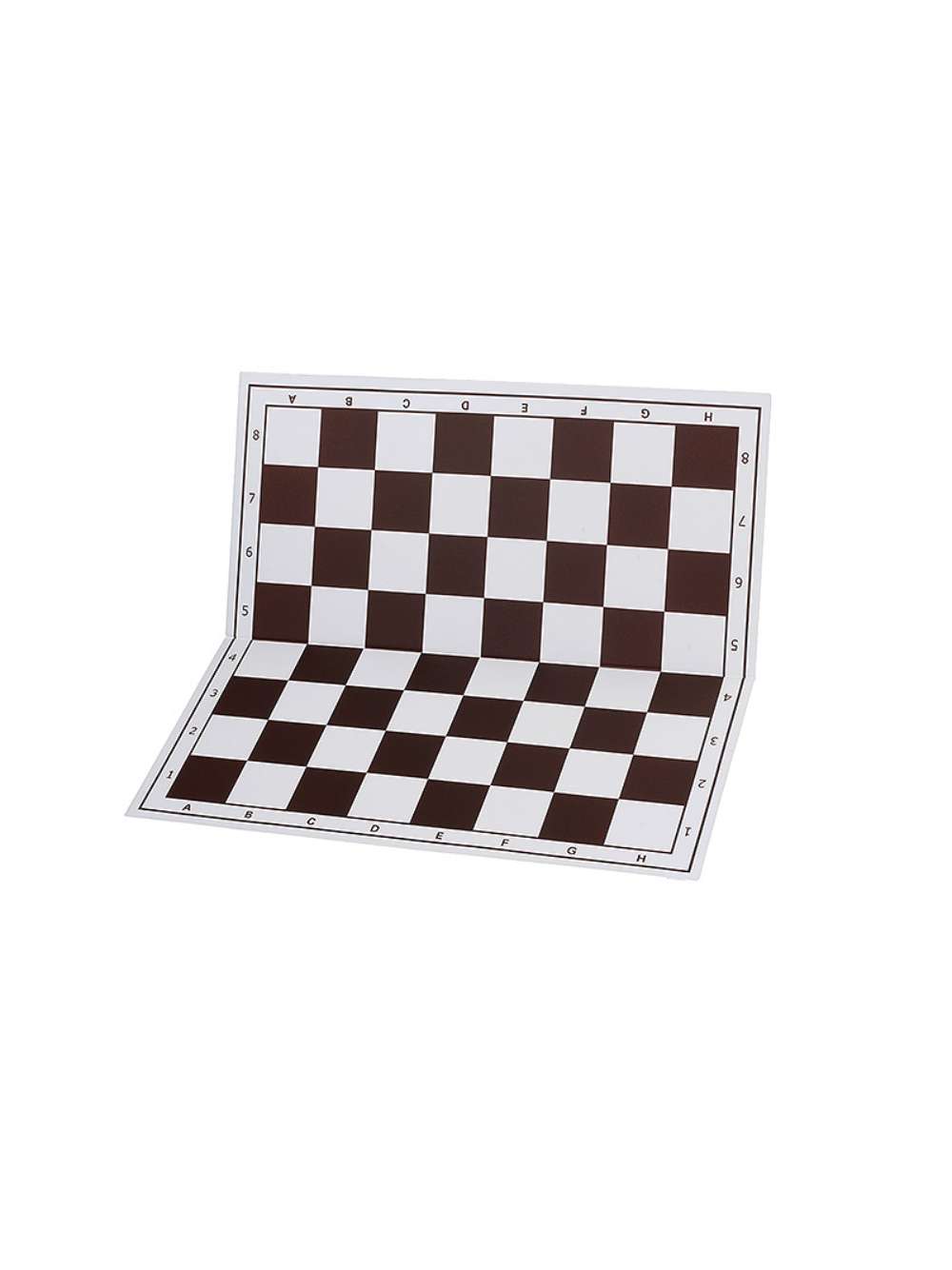 43cm White & Brown Plastic Chess Board