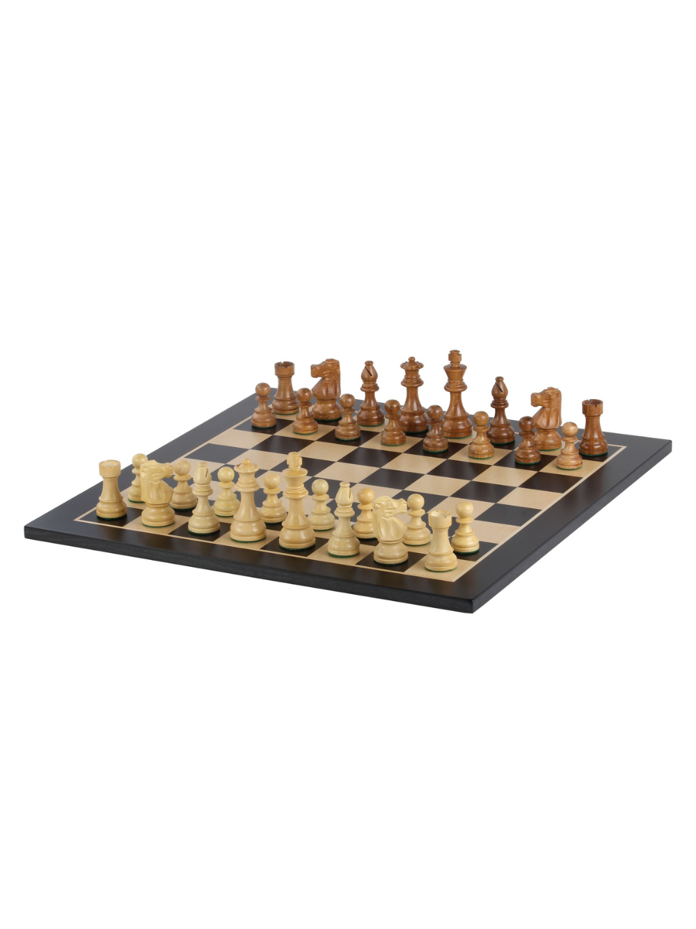 Jeu d'échecs français Lardy avec pièces en acacia
