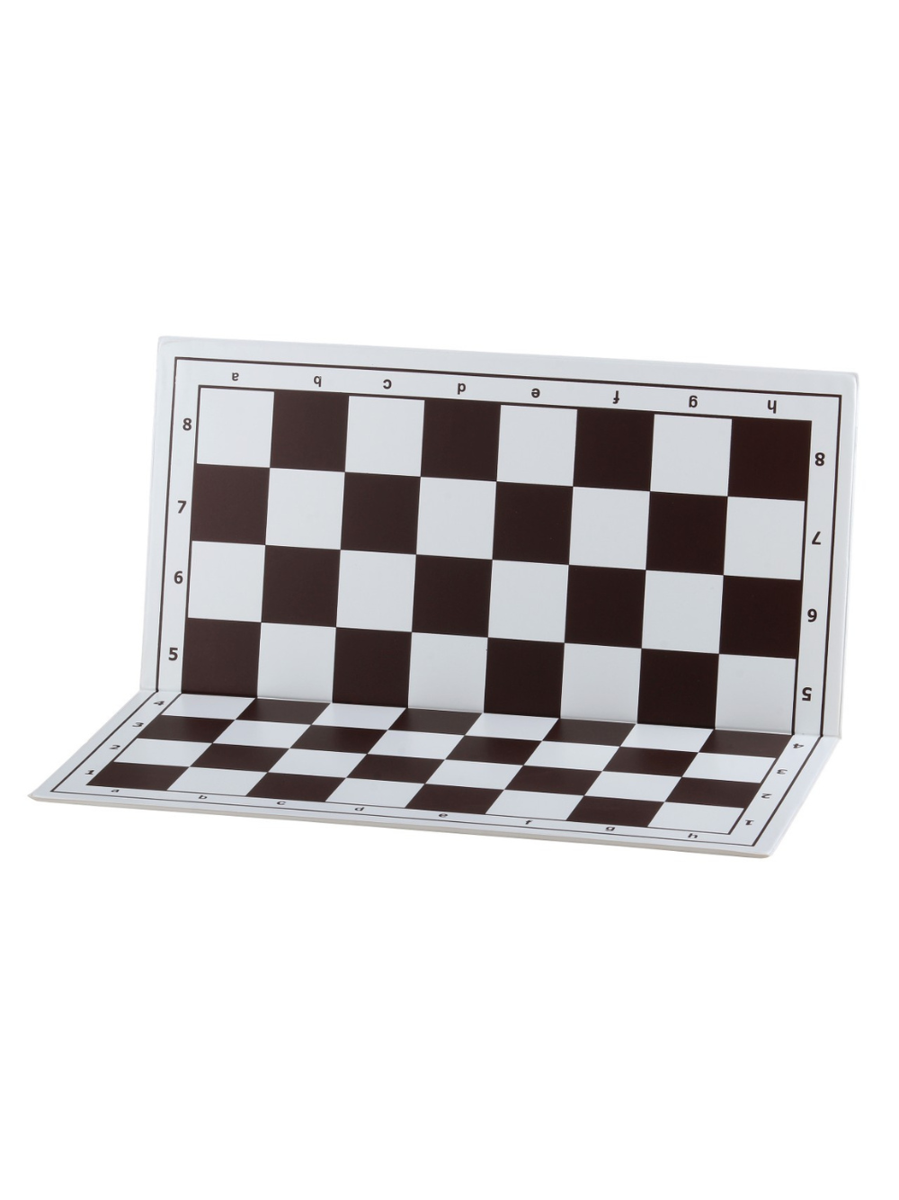 36cm White & Brown Plastic Chess Board