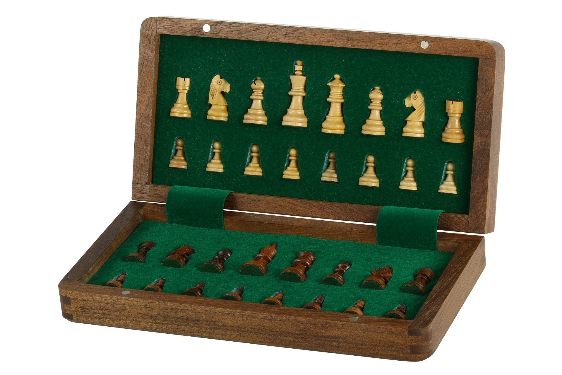 Jeu d'échecs magnétique avec échiquier incrusté, 25 cm